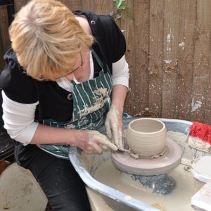 Coffee mug tea cup hand thrown in stoneware pottery ceramic wheelthrown handmade heart ready to ship image 5