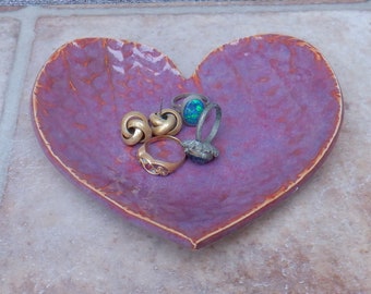Trinket bowl soap dish spoonrest soadish heart textured stoneware handmade soapdish pottery ready to ship