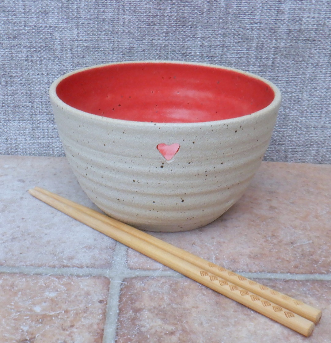 Large Noodle or Rice Serving Bowl Hand Thrown Stoneware Etsy