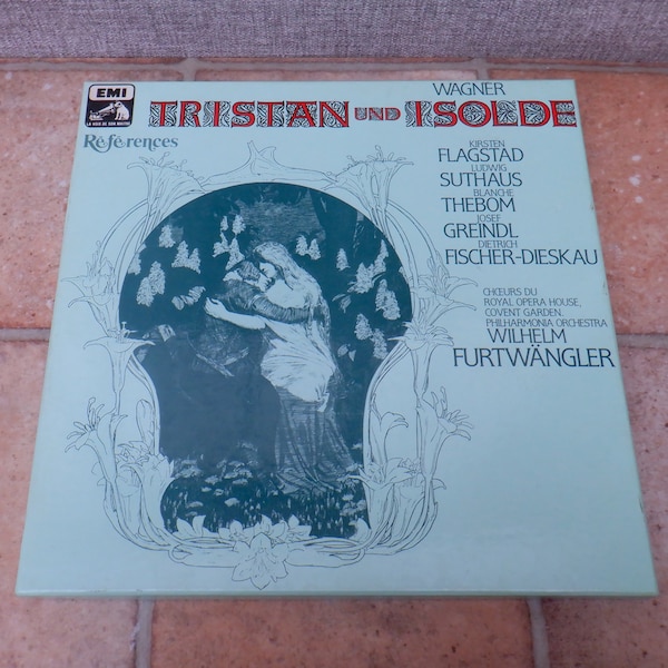 Tristan and Isolde by Richard Wagner conducted Wilhelm Furtwängler Legendary recording EMI 5 LP mint condition boxed set. Kirsten Flagstad