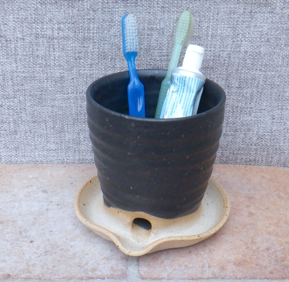 Cutlery and Utensil Drainer Toothbrush Holder Hand Thrown Etsy