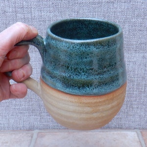 Very large cuddle mug coffee tea beer stein tankard cup pint hand thrown stoneware pottery ceramic handmade wheelthrown ready to ship