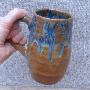 Beer stein tankard large mug pint wheel thrown stoneware pottery handmade hand thrown ceramic ready to ship