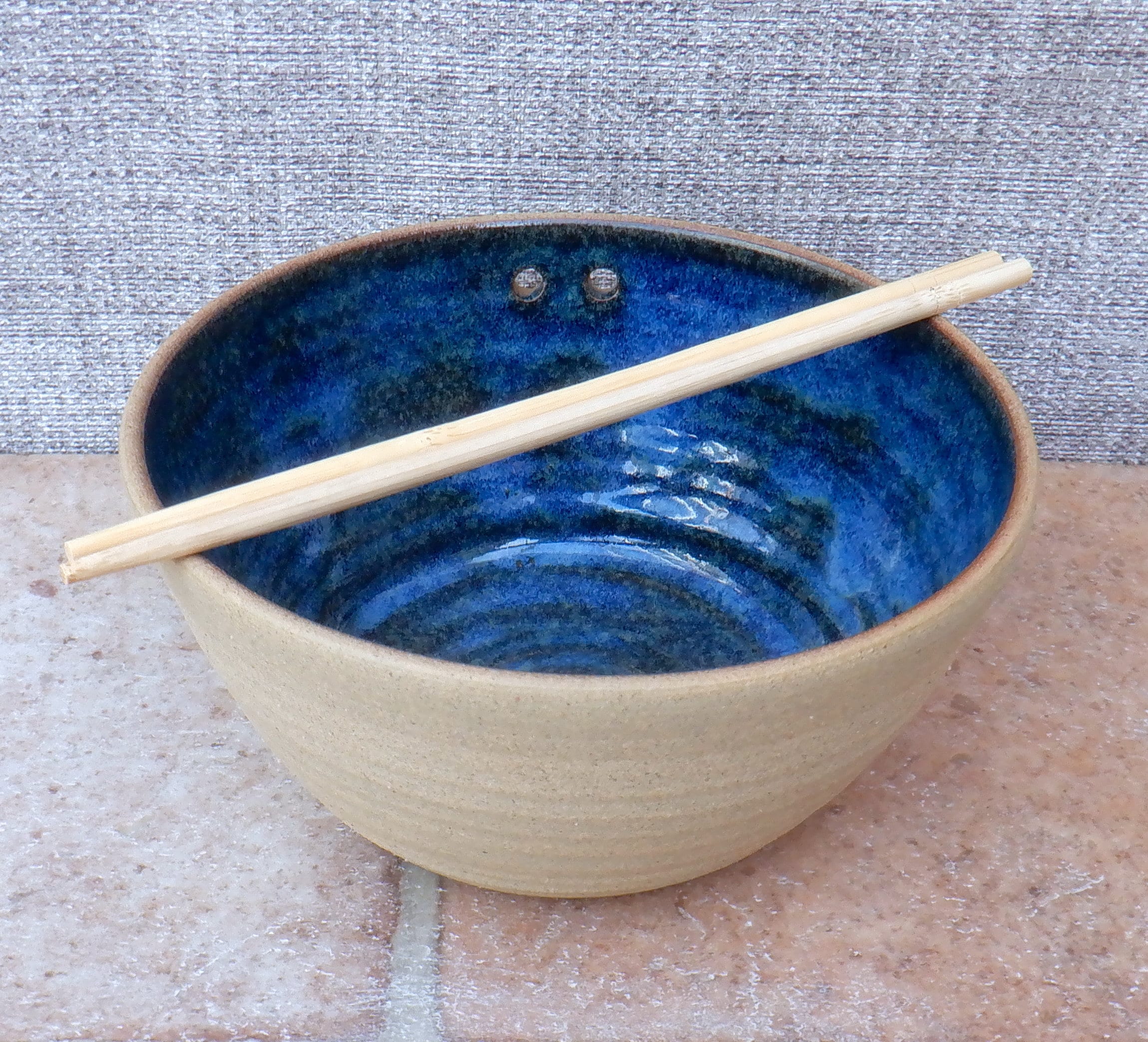 Large Noodle or Rice Serving Bowl Hand Thrown Stoneware Etsy UK