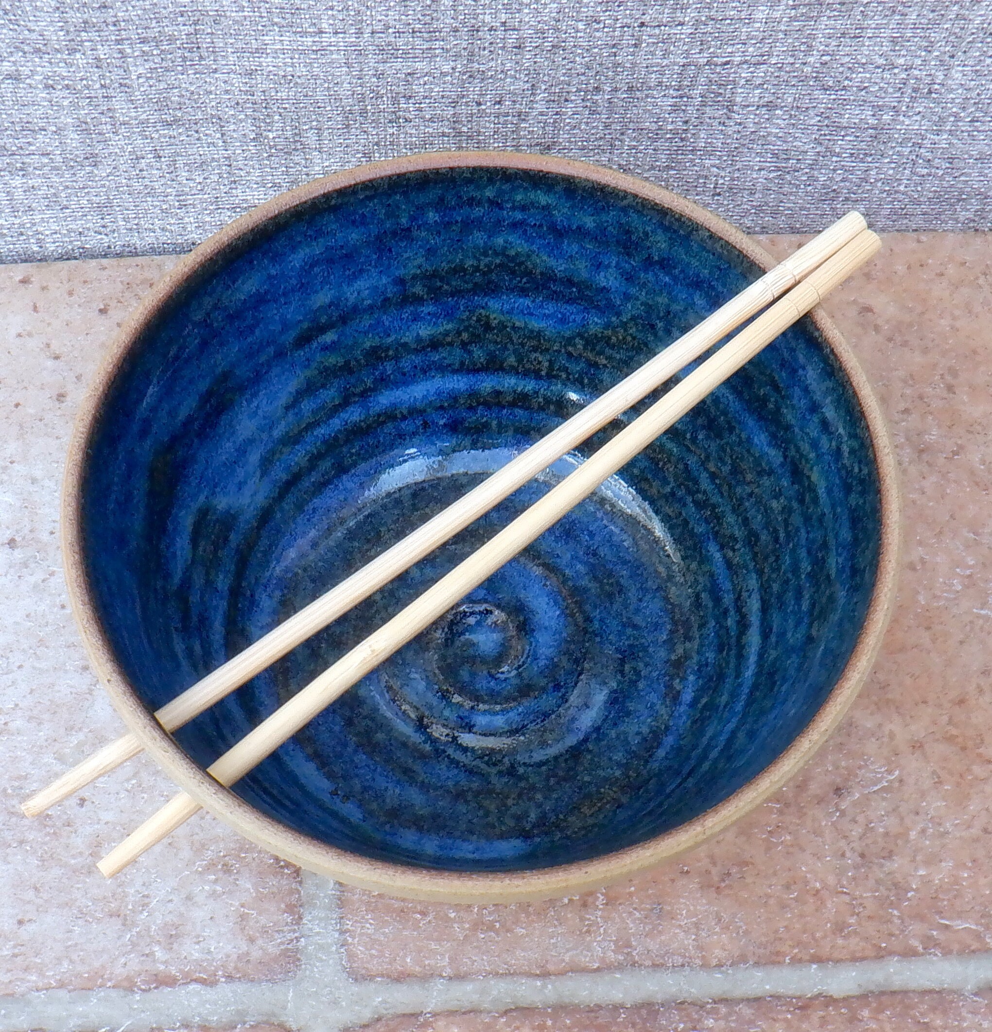 Large Noodle or Rice Serving Bowl Hand Thrown Stoneware Etsy UK