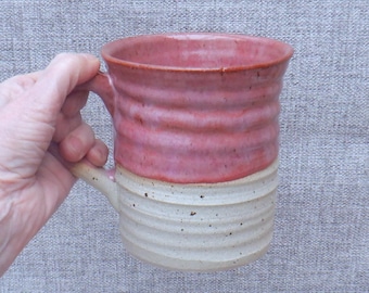 Beer stein tankard pint large mug hand thrown stoneware handmade pottery ceramic coffee tea