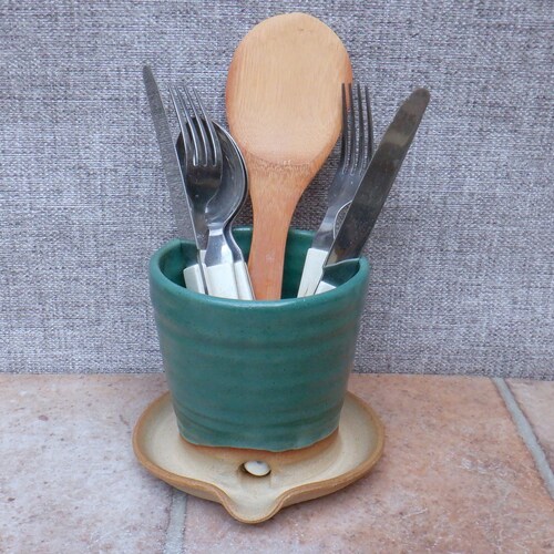 Cutlery Drainer Handthrown Ceramic Pottery Etsy