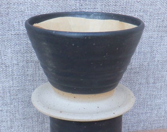 Coffee filter holder dripper pourover hand thrown stoneware pour over pottery handmade ceramic wheelthrown ready to ship