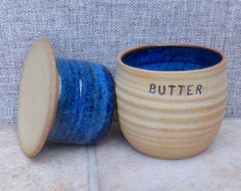 French butter dish crock keeper beurrier hand thrown stoneware pottery ceramic wheelthrown handmade ready to ship