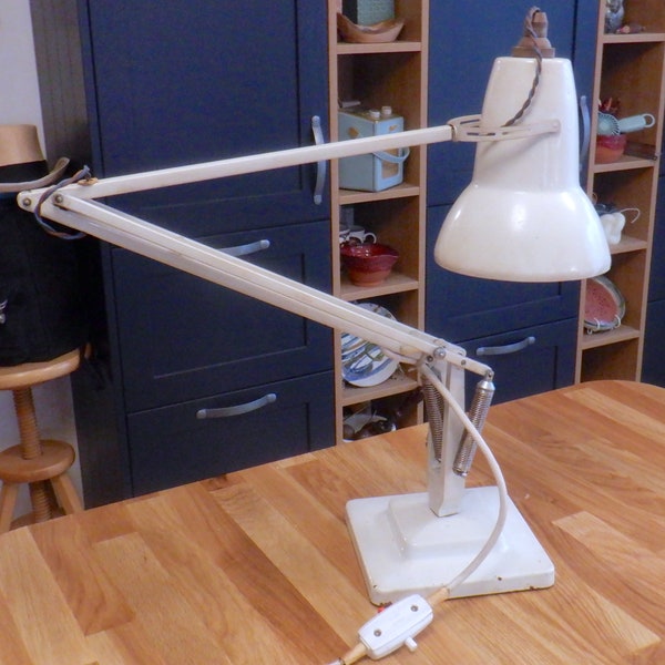 Original  Herbert Terry of Redditch Angle-Poise Desk Lamp model 1227 unrestored anglepoise working metal