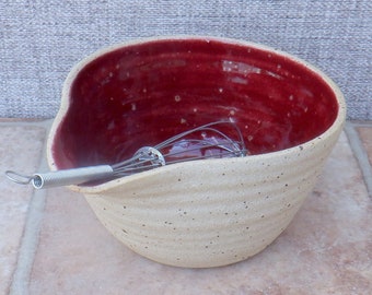 Drizzle bowl  salad dressing sauce egg mixing pouring hand thrown stoneware wheelthrown pottery handmade ceramic ready to ship