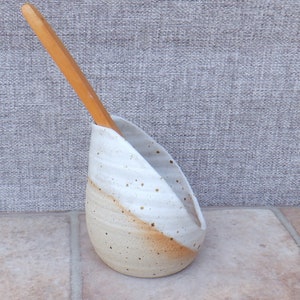 Spoonrest wheel thrown stoneware pottery ceramic spoon rest handmade handthrown ready to ship