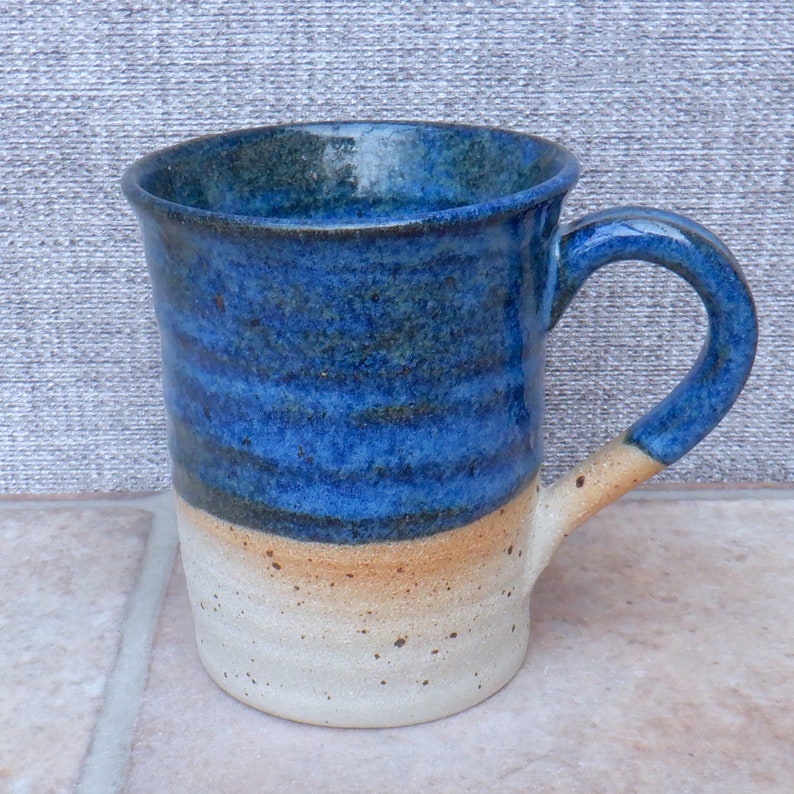 Coffee mug tea cup hand thrown in stoneware pottery ceramic wheelthrown handmade heart ready to ship image 4