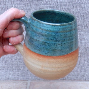 Very large cuddle mug coffee tea beer stein tankard cup pint hand thrown stoneware pottery ceramic handmade wheelthrown ready to ship