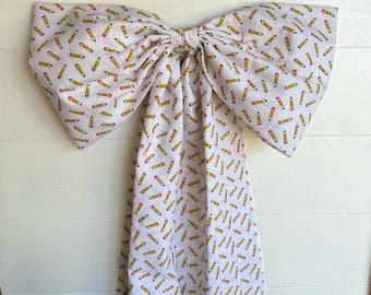 Large Fabric Bow | Pencil | Door Decor | Wreath Decor | Teacher Gift