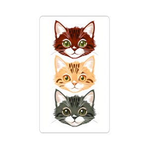 Adorable Cat Face Kiss-Cut Stickers | Cute Cat Lover Gifts, Laptop Decals, Scrapbooking Essentials, Home Decor, Pet Lover Gifts