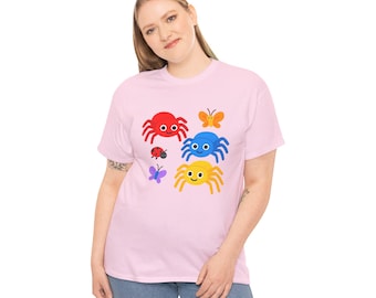 Spider Unisex Tee, Arachnid T-Shirt, Insect Lover Shirt, Creepy Crawly Top, Halloween Apparel