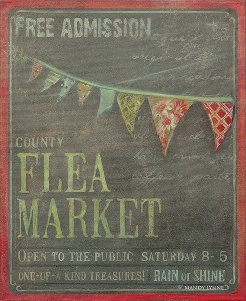 Flea Market 11x14 art print image 1