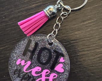 Hot Mess Xpress Pink Keychain