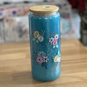 20 oz Glass Snowglobe Cup