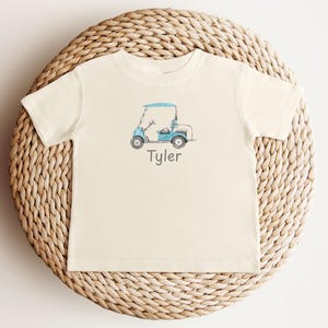 Golf Cart benutzerdefinierte Name Shirt Jungen Golf Shirt Golf Geburtstag Shirt Kleinkind benutzerdefinierte Golf Cart Shirt