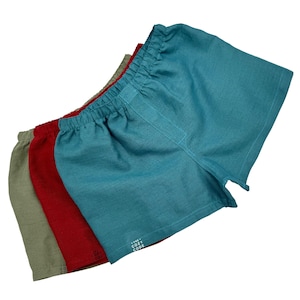 Organic Hemp Boxers for Women - Lightweight Summer Underwear - Everyday Boxer Shorts - Natural Feel Hemp Boyshorts Underwear