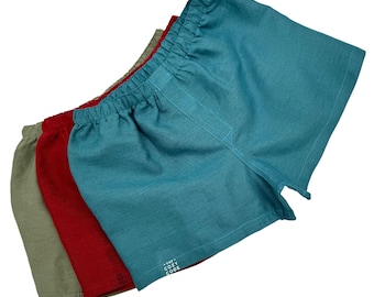 Bóxers de cáñamo orgánico para mujer - Ropa interior ligera de verano - Bóxers de uso diario - Bóxers de tacto natural