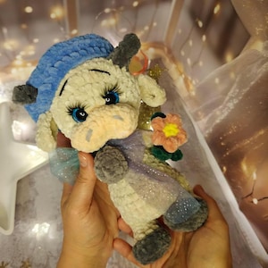 Crochet Cow Plushie, Cute Cow Amigurumi, Crochet Farm Animals Stuffed Toy, Crochet Cow Plush Gift, Soft Cow Toy