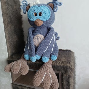 Giant Custom Plush Owl Toy, Big Crochet Bird Plushie, Baby Gift Idea Soft Toy, Owl Lover Gift Idea, Personalized Big Cuddly Owl Toy