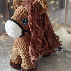 Horse Crochet Plush Toy, Farm Nursery Decor, Cute Crochet Horse Plushie, Amigurumi Stuffed Horse Toy, Handmade Horse Doll, Horse Lover Gift