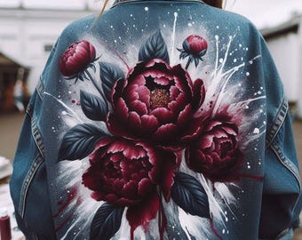 Hand Painted Jacket Painted Denim Jacket, Unique Personalized Clothes for Any of Your Idea, Custom Jean Jacket for Men or Women!