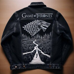 Hand-Painted jacket, custom Hand-painted cloth, Unique Personalized Your Idea