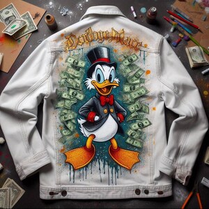 Hand-Painted jacket, custom Hand-painted cloth, Unique Personalized Your Idea