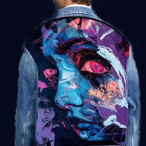 Hand-Painted jacket, custom Hand-painted cloth, Unique Personalized Your Idea