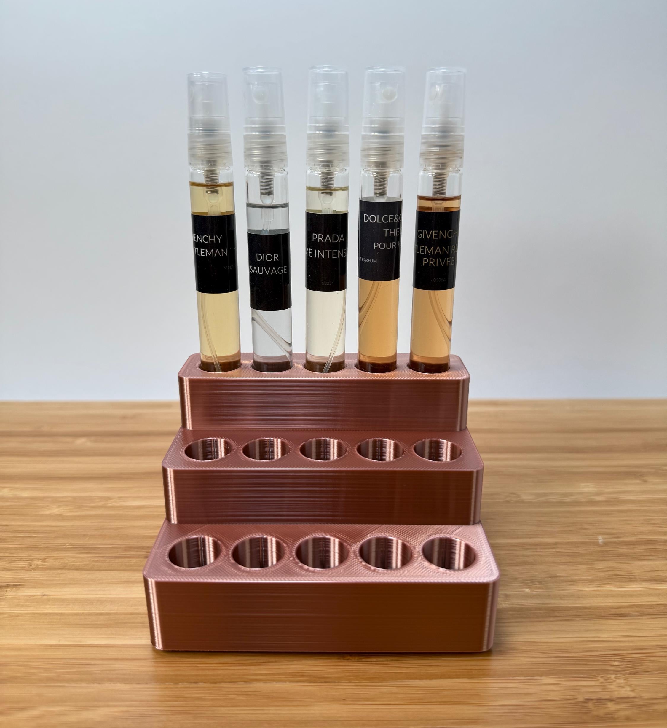DecantX™ Cologne & Perfume Spray Bottle Holder (10ml, 15mm size) – 15 Slots