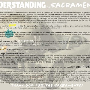 Catholic Sacraments Analogy Art