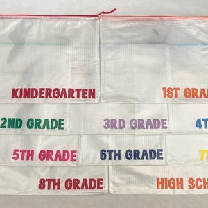 School Year Organizer Pouch Set