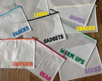 Storage Zipper Pouch - Create Your Own Words