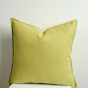 Light Green Outdoor Pillow Cover | Weather-Resistant Cushion Case | Custom Sizes for Summer Patio & Porch Décor | Easy Care, Only Cover
