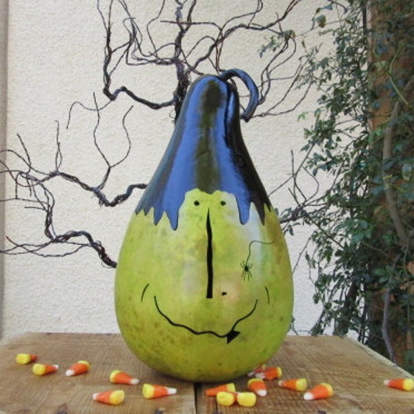 Halloween Gourd Witch Natural Fall Harvest Pumpkin Decoration