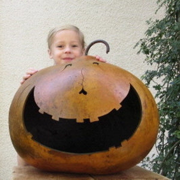 Halloween Gourd XXX Jumbo Jack O Lantern Primitive Pumpkin Decoration
