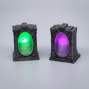 Gloeiend magisch portaalminiatuur voor Massive Darkness 2, Dungeons and Dragons, Zombicide... | 36 mm