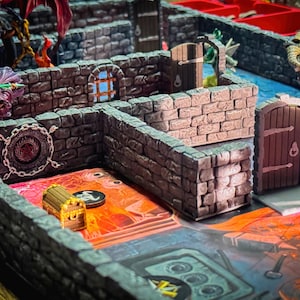 Massive Darkness 2 3D-terreinset | Stabiele gewrichten | Modulaire kerker-upgrade