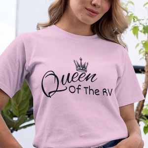 Queen of the RV Camping, Camping Shirt, Camping Gift, Outdoor Adventure Tee, Camping Queen Shirt, Family Camping Trip, Campfire Top