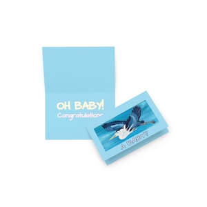 Blue Heron Baby Greeting card
