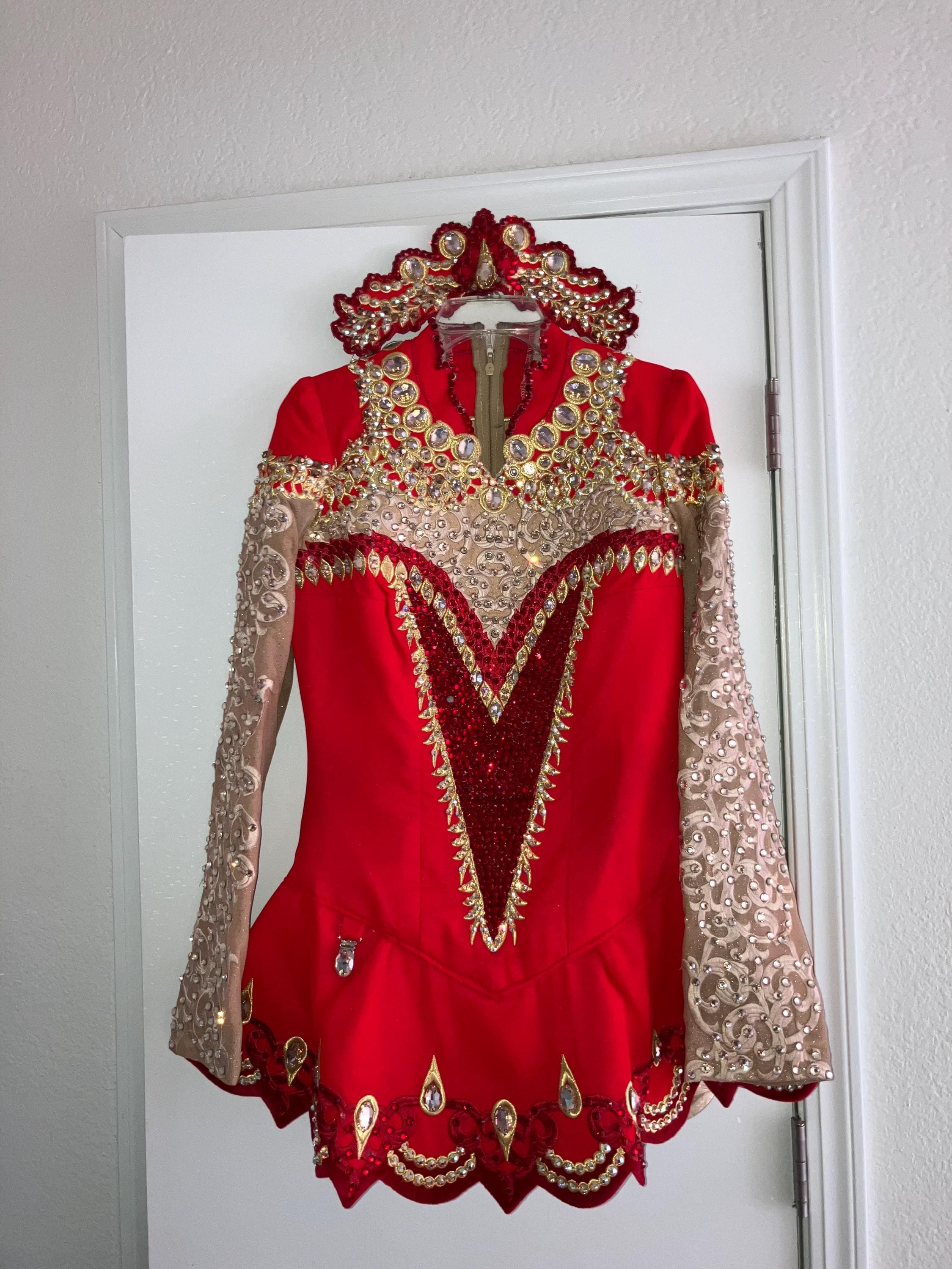 red-and-gold-crystal-irish-dance-solo-competition-dress-etsy
