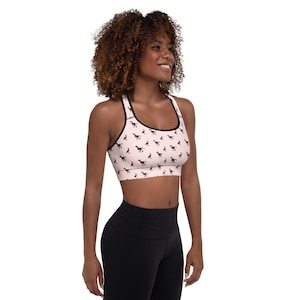 Soutien-gorge de sport rose rembourré Bird and Raptor