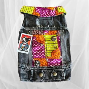 Studded Punk Rock Pet Vest: Custom Sally Print Battle Jacket
