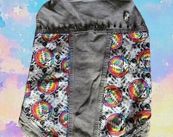 Chaleco para mascotas Big Dog Punk Rock - Calaveras de Grateful Dead