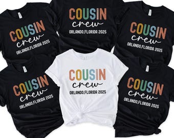 Personalized Cousin Crew Shirt Custom Matching Cousin Shirt Cousin Trip Custom Family Reunion Tee Cousin Crew Kids Youth Toddler Adult Shirt